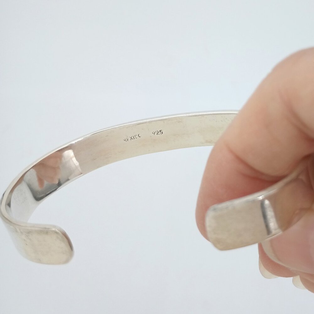 Dolphins Cuff Bracelet Solid .925 Sterling Silver - image 7